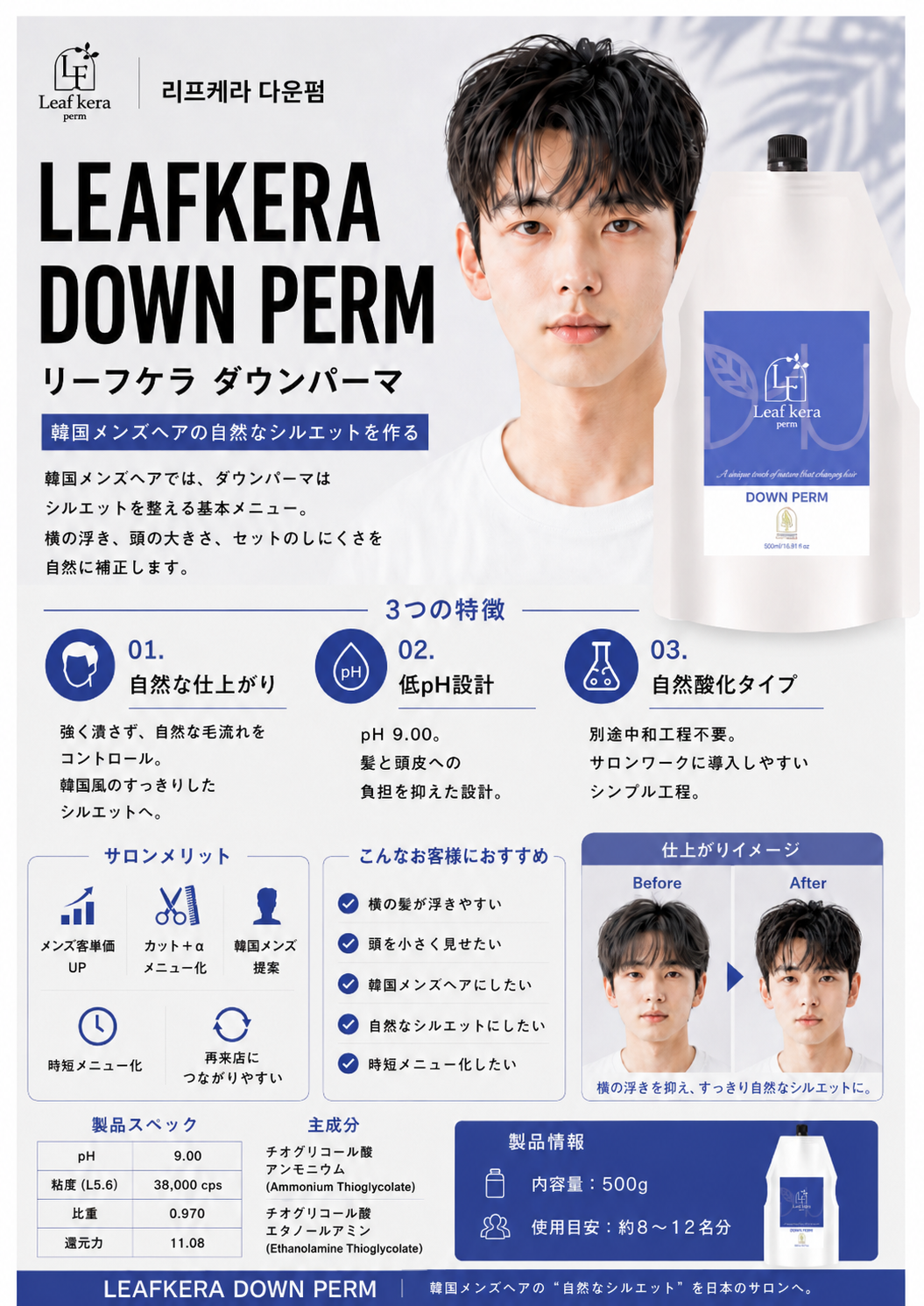 LEAFKERA DOWN PERM 製品カタログ